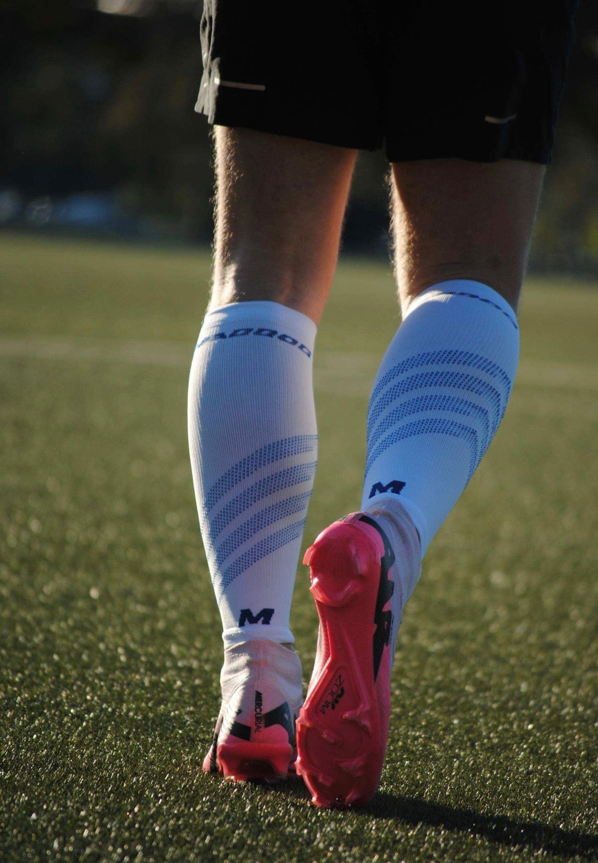 Maddog Calf Compression Blue/White