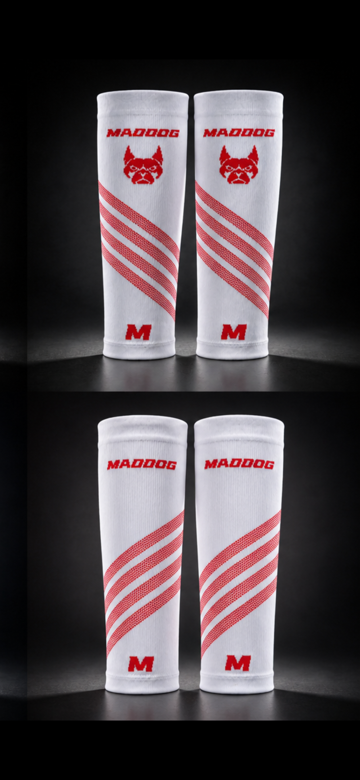 Maddog Calf Compression Red/White
