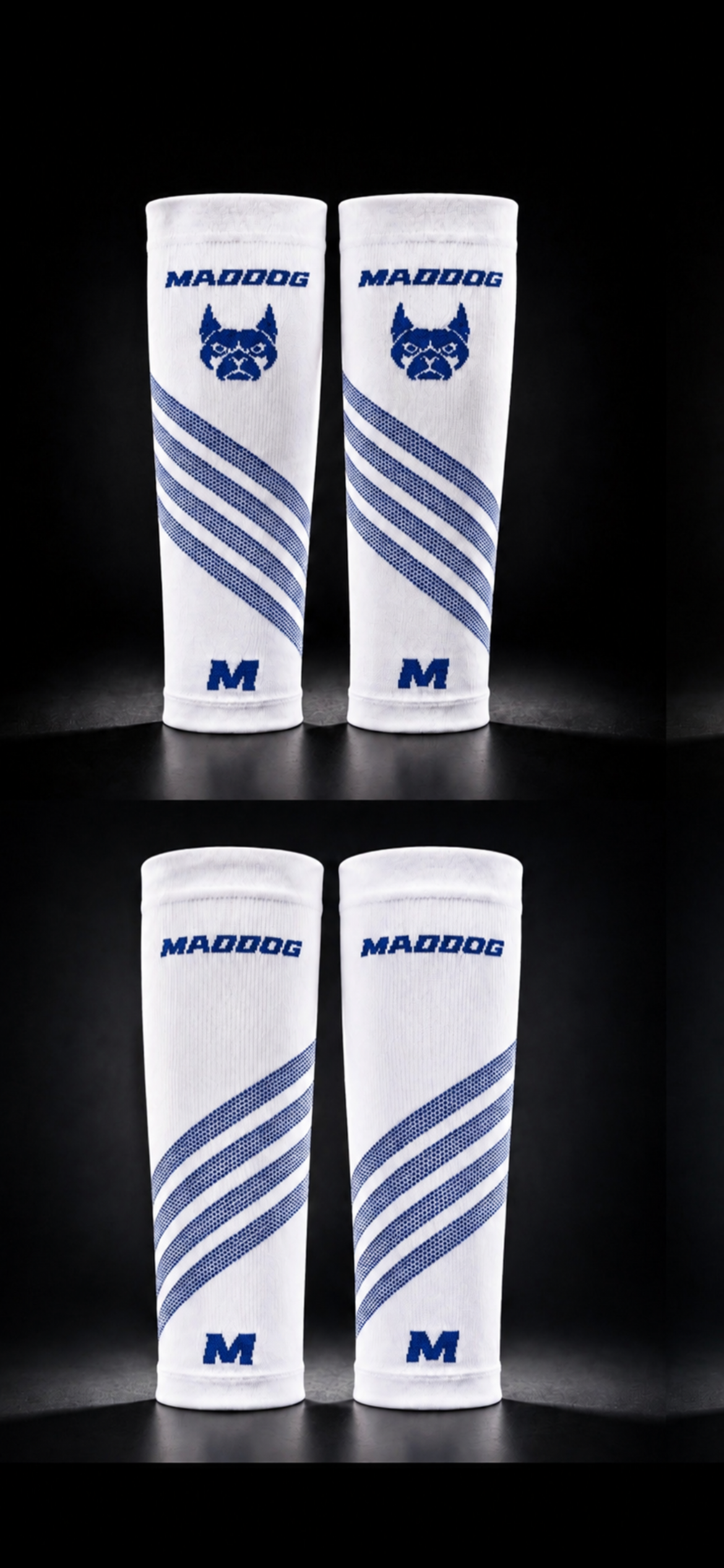 Maddog Calf Compression Blue/White
