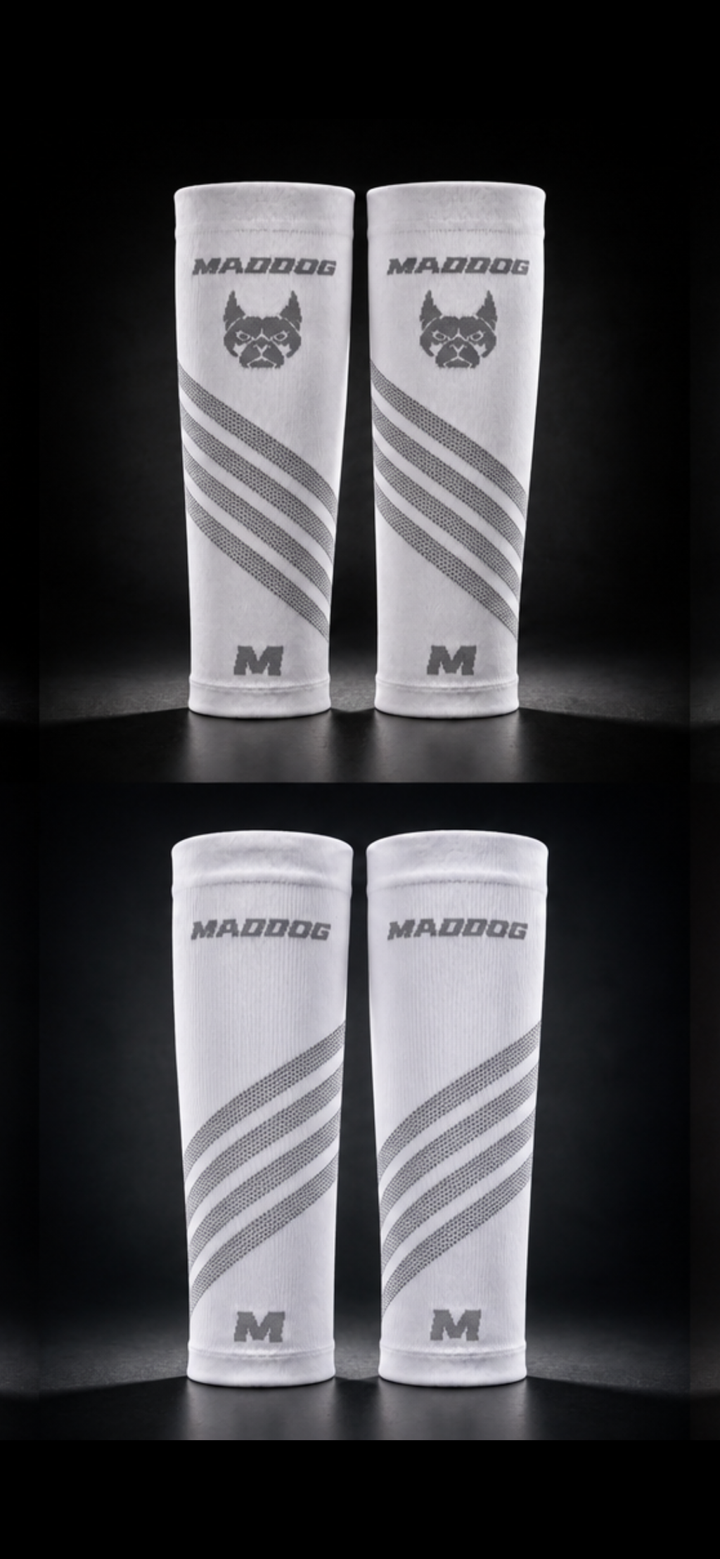 Maddog Calf Compression Grey/White
