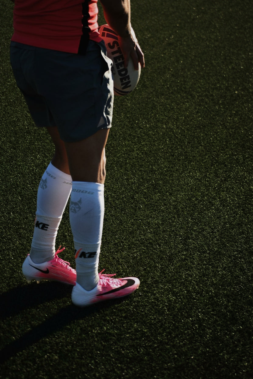 Maddog Calf Compression Grey/White